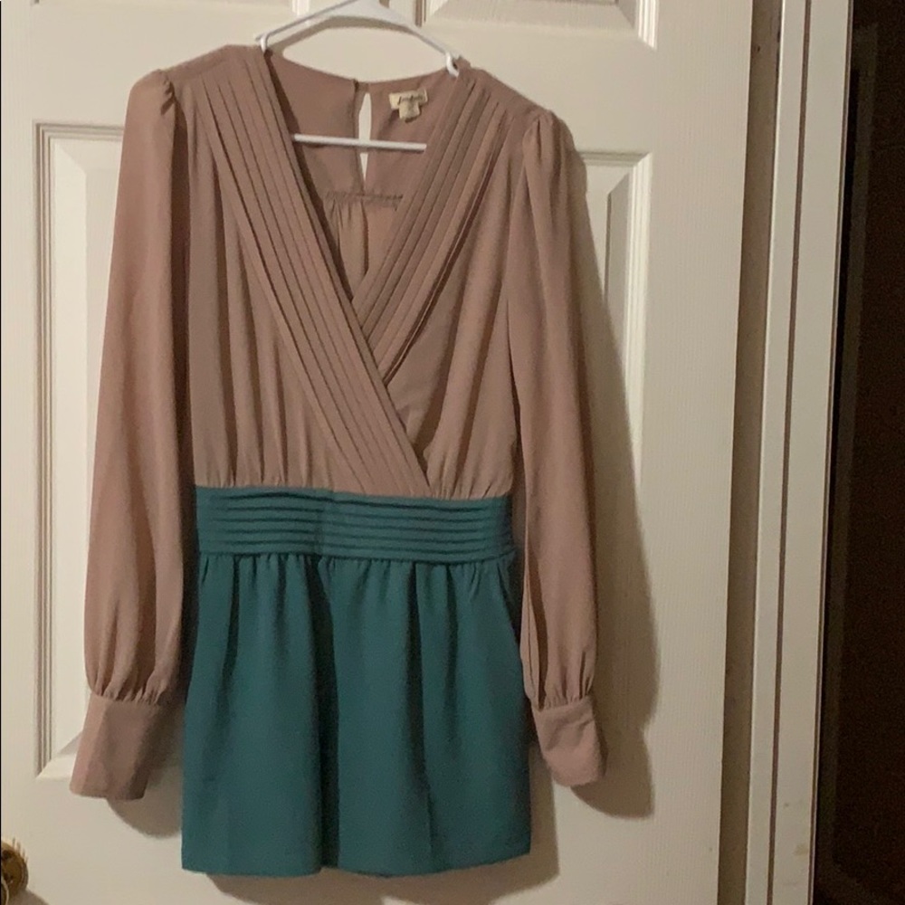 Pink and green Romper